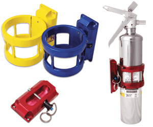 Fire Extinguisher and Powder Coated Mounts
