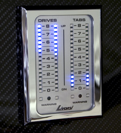  LED Indicator 2 drives,2 tabs platinum card, chrome frame