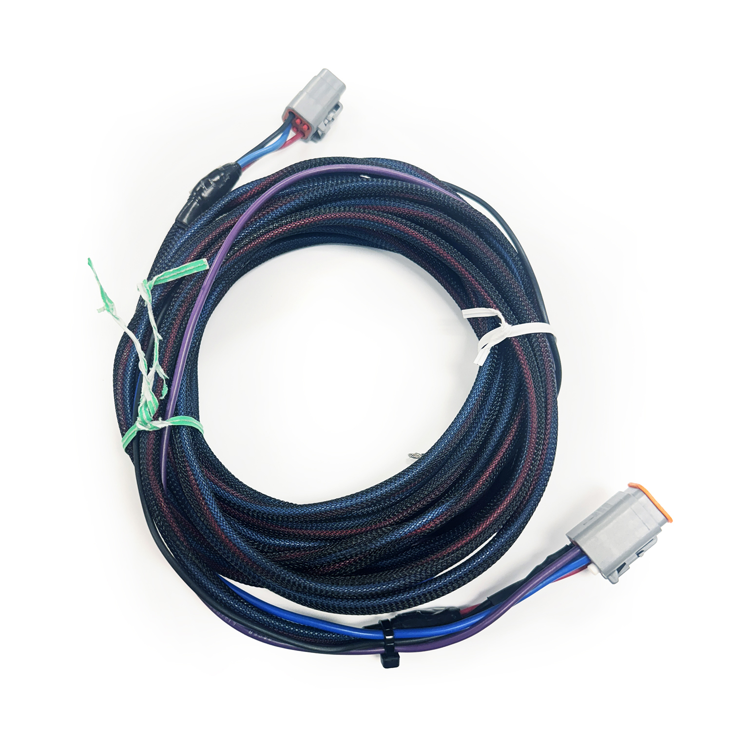 6 pin 20’ long jack plate wire harness with heat shrink – DC5VWH-010000 Product Image 1