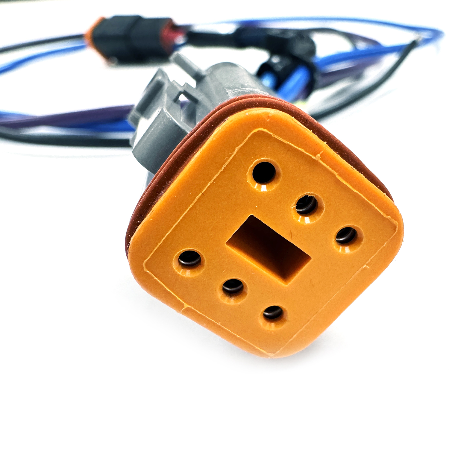 6 pin 20’ long jack plate wire harness with heat shrink – DC5VWH-010000 Product Image 2