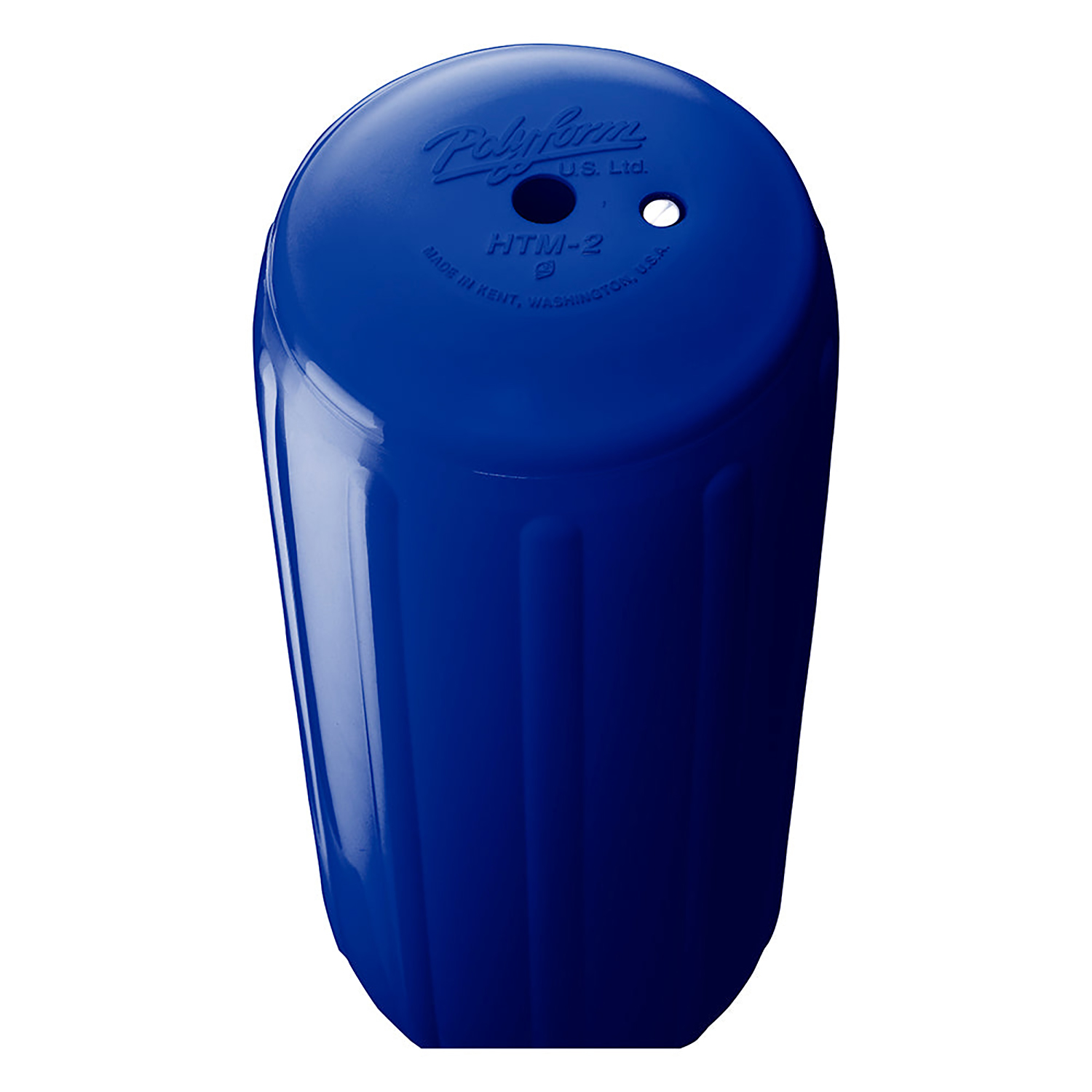 Blue hole-in-the-middle (HTM) fender, large – FENDHTM2BL Product Image 2
