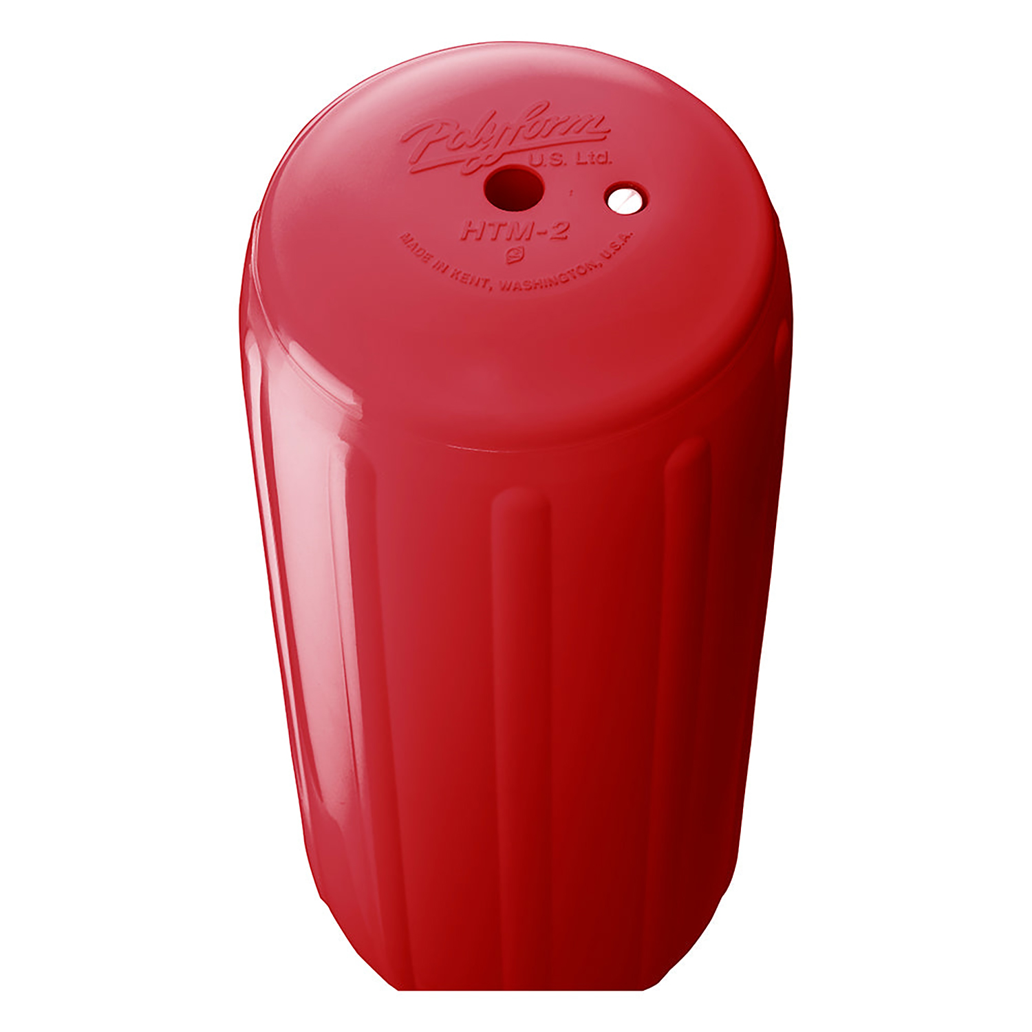 Red hole-in-the-middle (HTM) fender, large – FENDHTM2RD Product Image 2