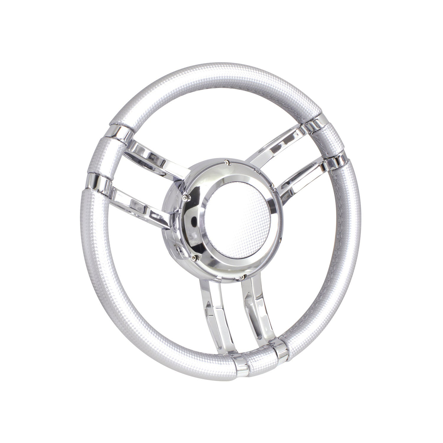 Isotta Carlotta wheel, silver carbon fiber vinyl – ISWCSF Product Image 1