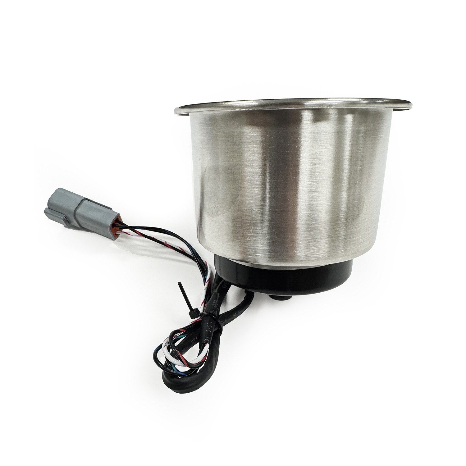 Polished stainless steel RGB, LED lit beverage holder – LBHINTRGB Product Image 1