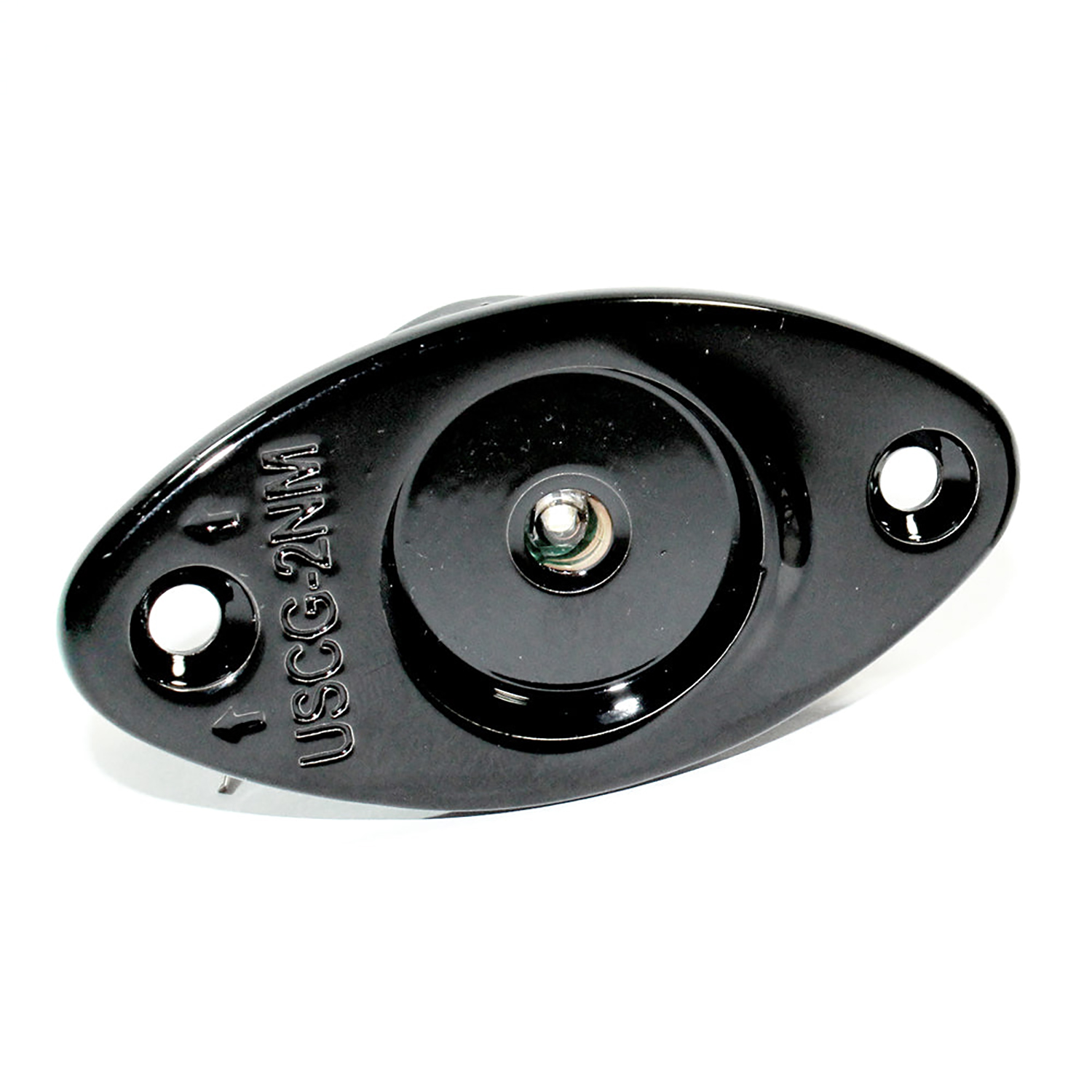 Gloss black stainless green LED navigation light – LEDNL3GBKG Product Image 1