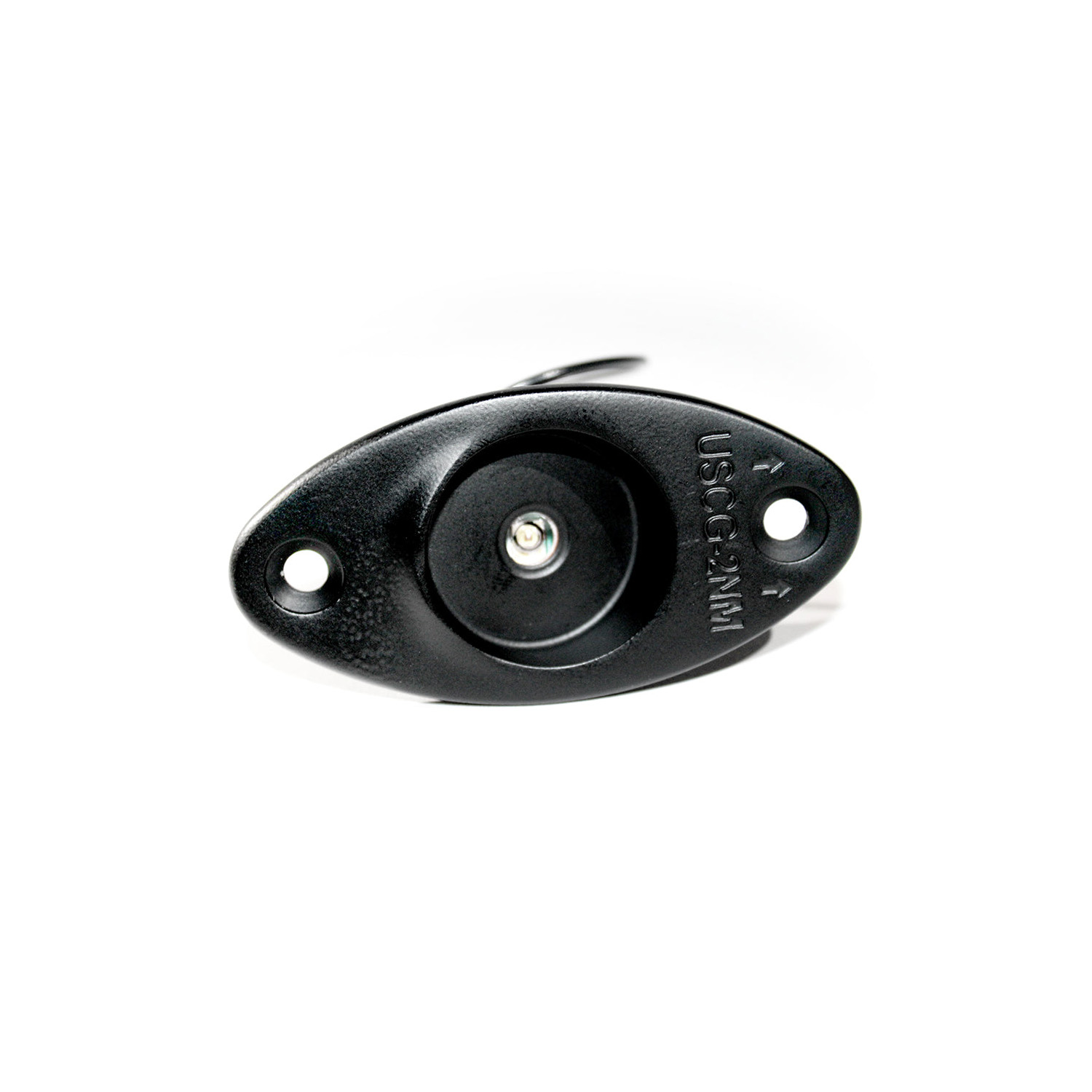 Flat black stainless red LED navigation light – LEDNL3RBK Product Image 1