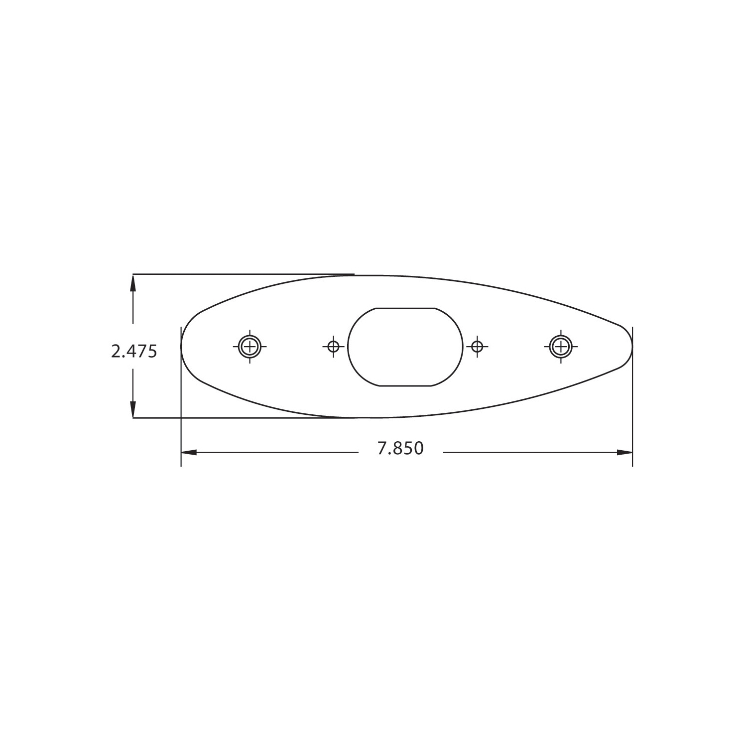 LED navigation light adapter plate – LEDNLAP Product Image 2