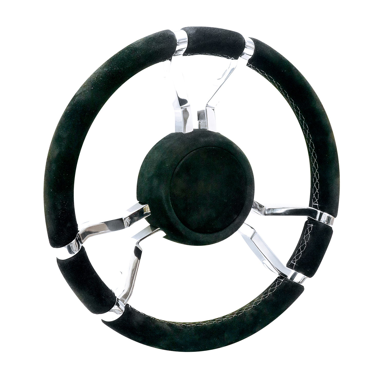 Alcantara covered Livorsi Apex wheel with polished stainless spokes – LSWA010000SXA01100 Product Image 1