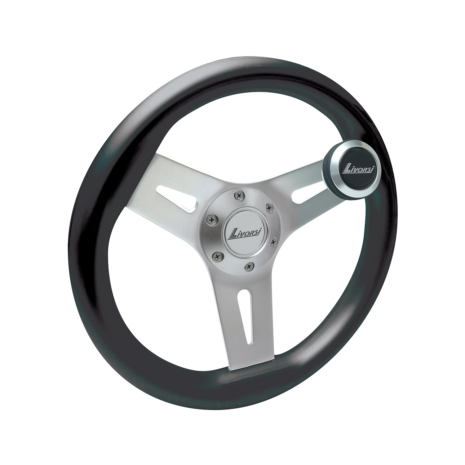 Black Livorsi Mega Grip wheel kit with speed knob – MGWALBK-MGWSK Product Image 1
