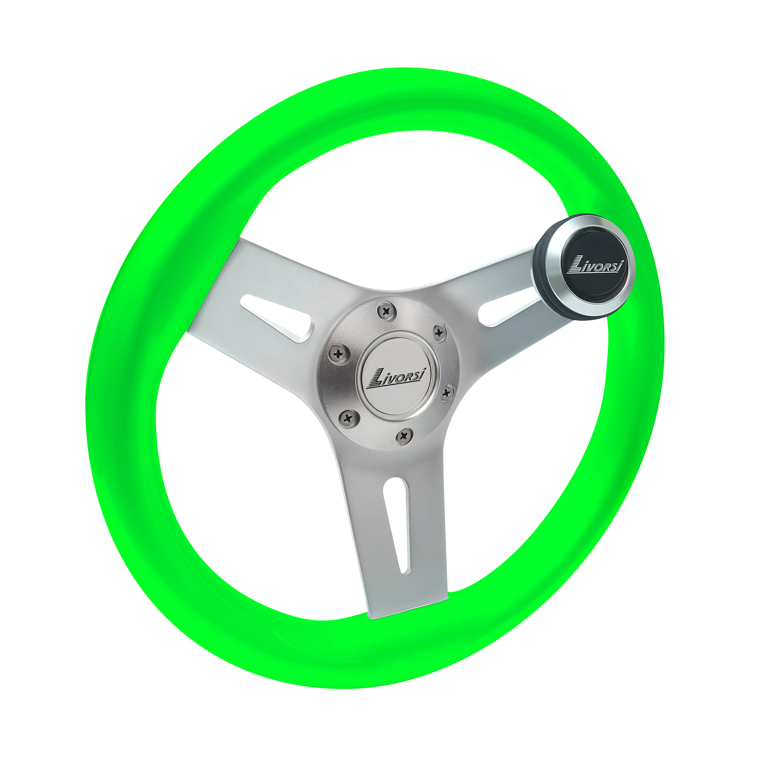 Lime green Livorsi Mega Grip wheel kit with speed knob – MGWALLK-MGWSK Product Image 1