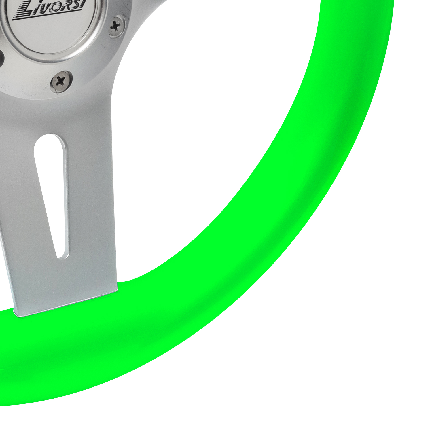 Lime green Livorsi Mega Grip wheel kit with speed knob – MGWALLK-MGWSK Product Image 2