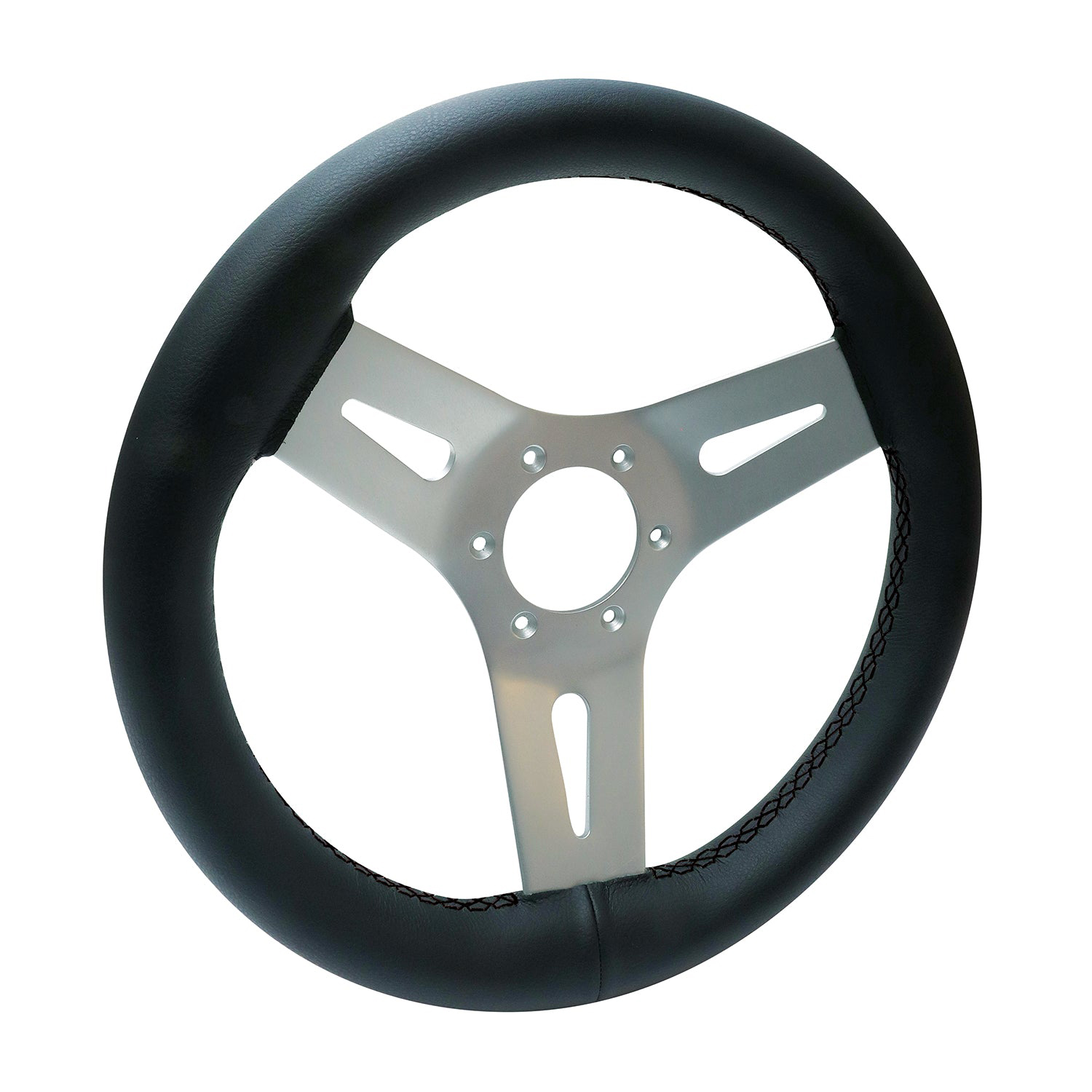 Livorsi Mega Grip steering wheel black stitching – MGWALWBKBK Product Image 1