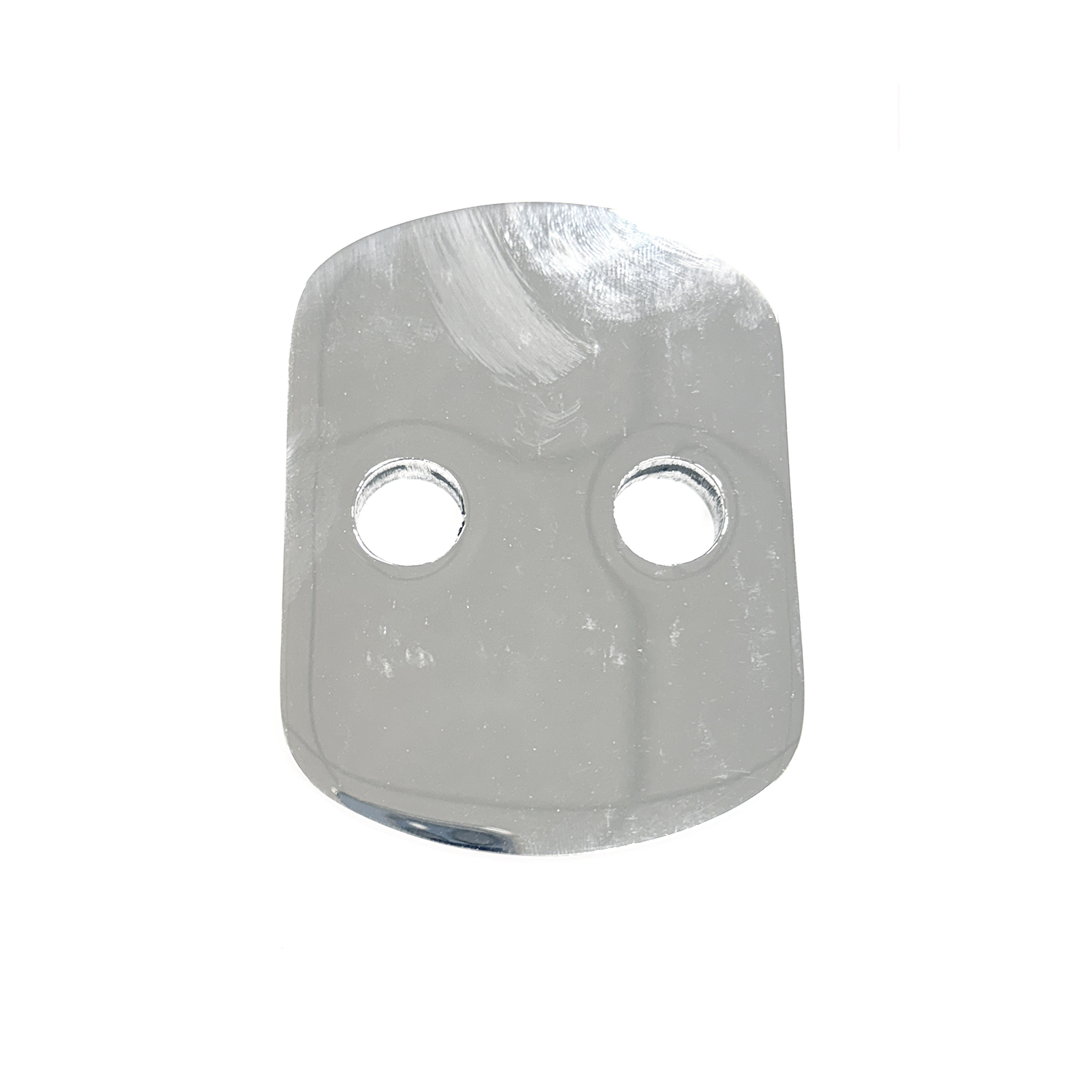Two hole polished stainless steel motor plate – MP-11SS Product Image 1