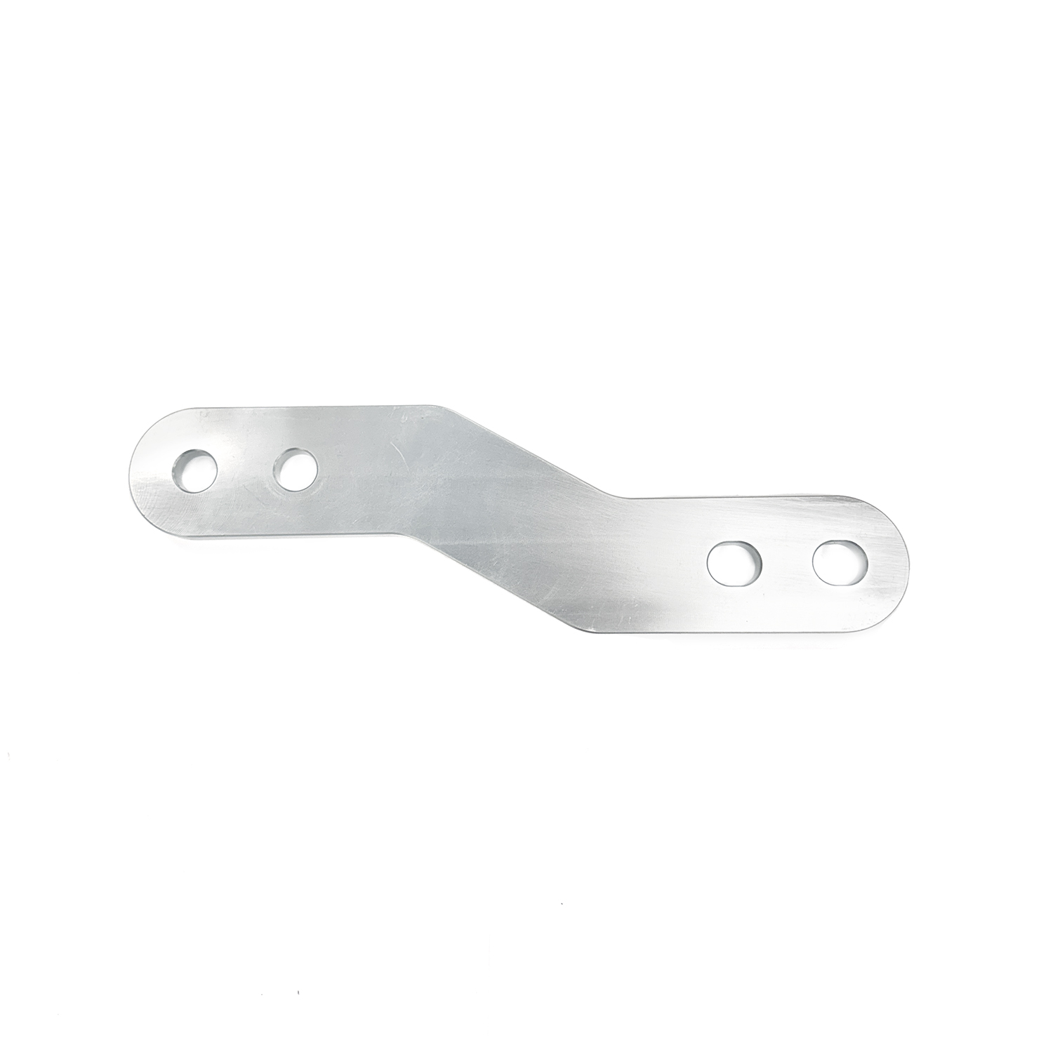 S plate, three hole clear anodized aluminum – MP-4ALCAN Product Image 1