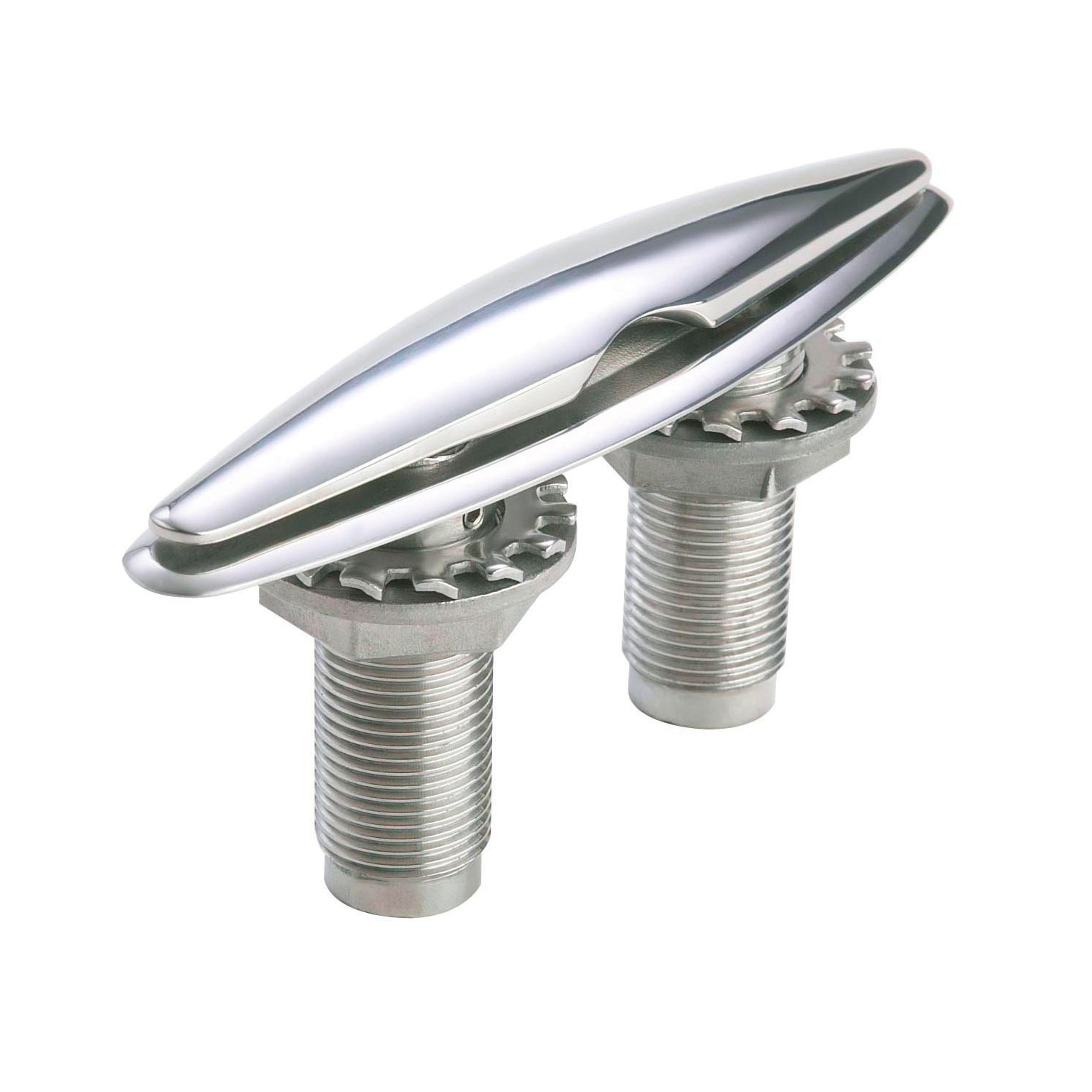 4.5″ polished stainless pull up cleat – PUC4 Product Image 1