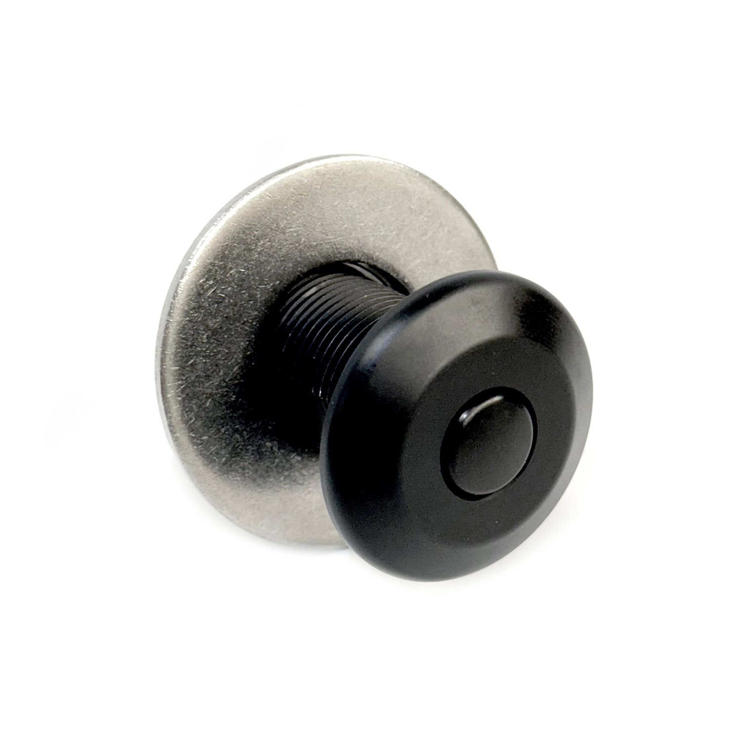 Black anodized quick release fender cleat base with door – QRBAWD Product Image 1