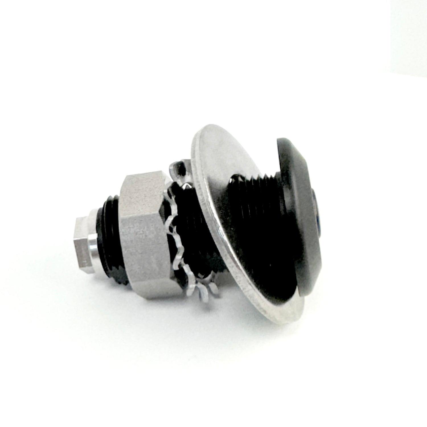Black anodized quick release fender cleat base with door – QRBAWD Product Image 2