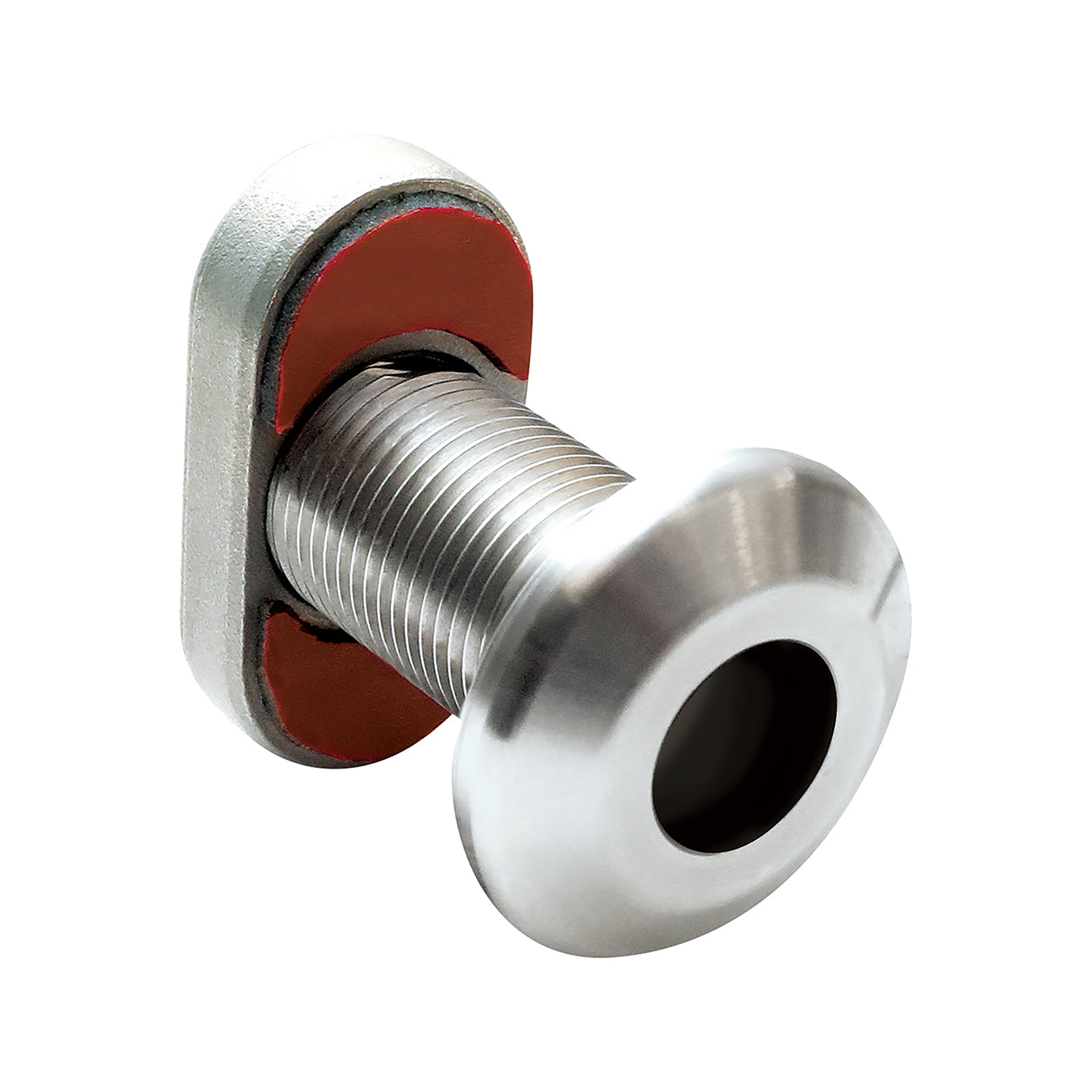 1/2″ Quick Release Fender Base with blind install nut, no door and 1.5″ of threads – QRBSBLH175BN Product Image 1