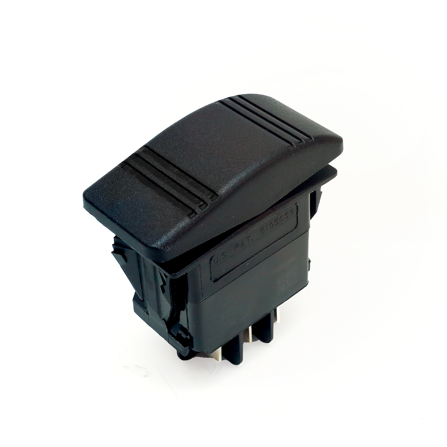 Rocker switch double pole momentary on / off / momentary on black – RSDMFMBK Product Image 1