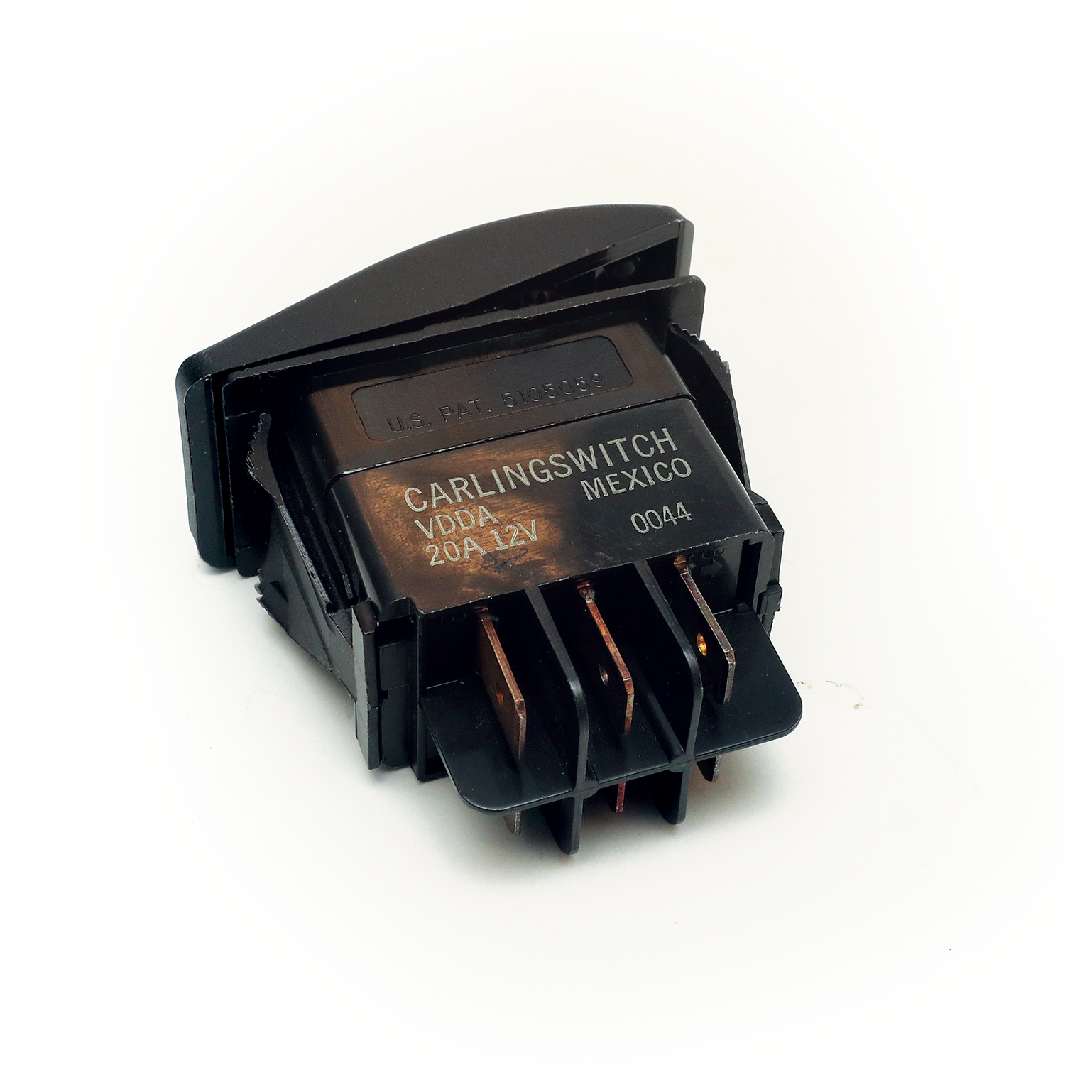 Rocker switch double on / on black – RSDNNBK Product Image 2