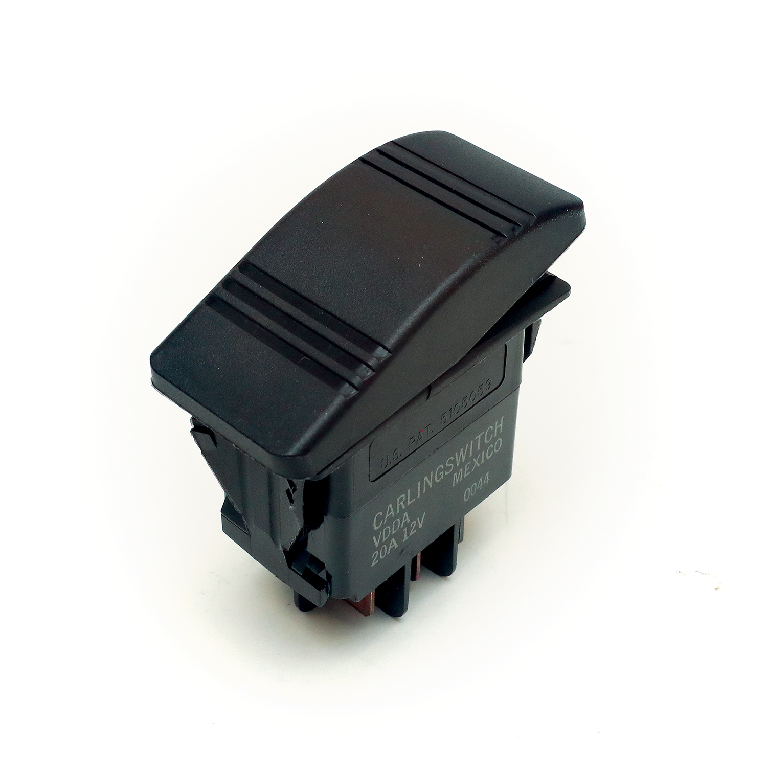 Rocker switch double on / on black – RSDNNBK Product Image 1