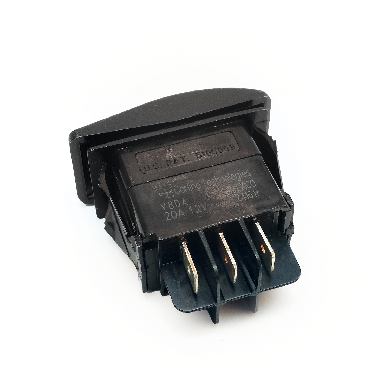 Rocker switch single momentary on / off – RSSMFMBK Product Image 2