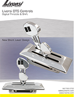 Two lever, billet short handles, one throttle, one shift for Mercury DTS engines – DTSXBS11 thumbnail image