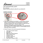 Polished stainless red LED navigation light – LEDNL3R thumbnail image