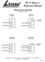 On / off / momentary on double pole double throw toggle switch – RSDNFLBK – Instruction Sheet thumbnail image