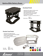 Anodized aluminum Optima battery box – BBBO34A thumbnail image