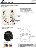 Vantage View wired switch assembly – VVSAW – Instruction Sheet thumbnail image