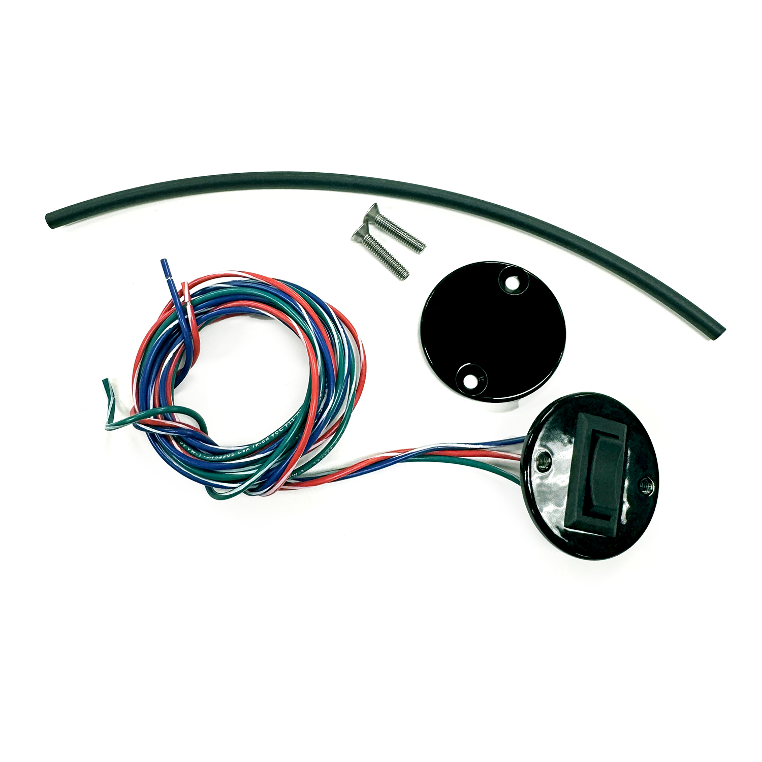 Single trim switch, wired with front and back plate – TSSWPB Product Image 1