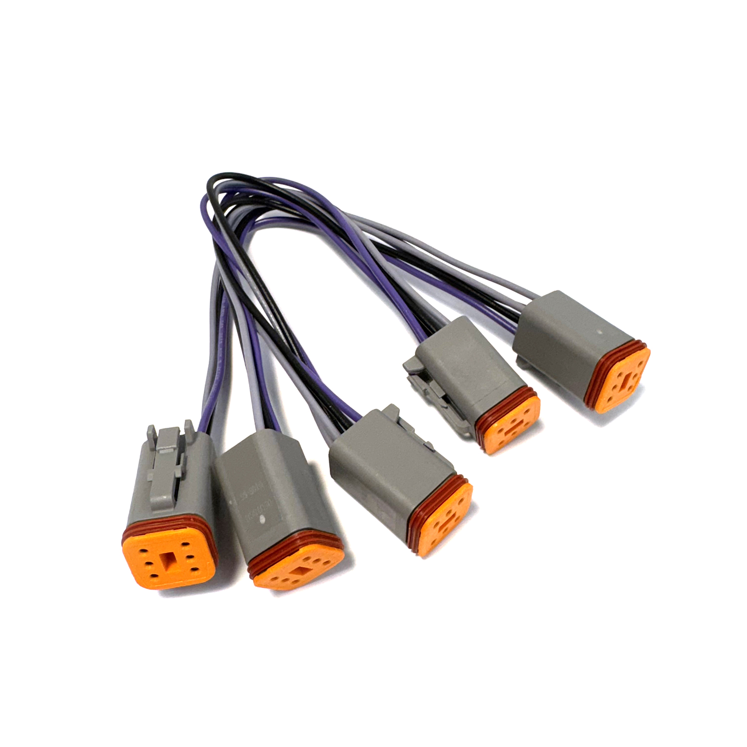 Vantage View Slave Harness for four gauges with 12″ of wire between gauges – VVSH4L Product Image 1