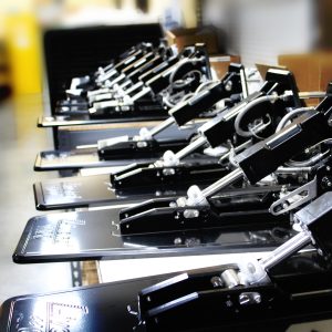 Trim tabs lined up and ready for shipping to customers!